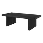 Hudson&Canal - Table basse rectangulaire Soren (48 po de largeur) - Grain noir-Le plateau de table a une capacité de poids de 60 lb