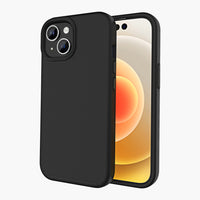 AXS - PROTech Plus étui mince anti-choc avec double couche pour Apple iPhone 15 Plus - Noir-Résistant aux chocs