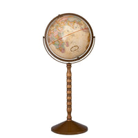 Replogle - Globe terrestre antique Treasury Globe de 30,5 cm (12 po) avec méridien complet et métal - Anglais-Cartographie à jour