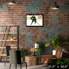 Kirill Kaprizov Minnesota Wild - Toile encadree - 31" x 22"-Sous licence officielle de la LNH et de l'AJLNH
