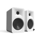Kanto - Haut-parleurs de référence amplifiés 140 W avec entrées USB-C, RCA et Bluetooth 5.0 - Blanc mat, Paquet de 2-Puissance de crête de 140 W (70 W RMS au total) provenant d'un bi-amplificateur de classe D