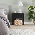 Hudson&Canal - Table de chevet Kenslow 24 po - Grain noir-Caractéristiques assemblage facile