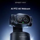 EMEET - Webcam PTZ à double objectif PIXY 4K AI avec contrôle gestuel-Mise au point automatique de pointe : mise au point automatique ultra-rapide de 0,2 s, alimentée par l'IA.