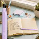 BIC - Cristal Pastel stylos-bille - 1,0 mm, encre noir, paquet de 8-Couleurs pastel : le stylo à bille bic cristal pastel a un corps et un capuchon colorés dans des teintes douces tendance : violet, vert, jaune et bleu
