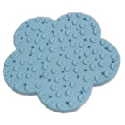 Dexypaws - Tapis à renifler enrichissant Blue Flower-100 % silicone de qualité alimentaire