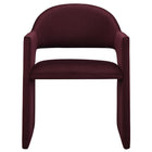 Modway - Talia Performance Velvet Fauteuil à manger - Mûrier-8