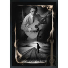 Johnny Cash Man in Black PhotoGlass - Impression encadree - 29" x 38"-Qualité supérieure - music memorabilia