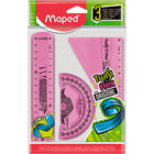 Maped - 'Twist n Flex' kit de tracage 3 pieces-rapporteur 180
