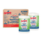 Certainty - Biodégradable Plus lingettes désinfectantes - 8 po x 6 po - 400 lingettes par rouleau - paquet de 2-Réduit le nombre de bactéries à 99.9% en 15 secondes