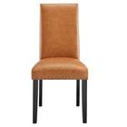 Modway - Parcel Restauration Imitation cuir Fauteuil d’appoint - Tan-Capacité de poids de la chaise : 285 lb.