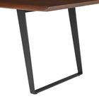 Modway - Viggo Bois d’acacia à bord vivant de 60 po Bois d’acacia Table à manger, Noyer noir-8