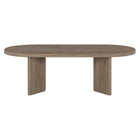 Hudson&Canal - Table basse ovale Alma (48 po de largeur) - Chêne gris vieilli-La table est fabriquée à partir de matériaux MDF de haute qualité et durables