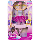 Mattel - Barbie Dreamtopia Twinkle Lights Ballerine (cheveux blonds)-Appuyez sur un bouton sur la taille de la ballerine et regardez son corsage s’illuminer! Elle propose 5 spectacles lumineux aux variations de couleurs différentes.