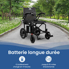 Journey - Air 2026 Fauteuil roulant électrique pliant léger - noir-Le cadre sans joint offre une finition plus propre et plus durable