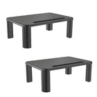 ShoppingAll - Monitor Stand Riser with 4 Adjustable Height-Black-L'ample plateforme de 15,7"/40cm x 11"/28cm peut supporter jusqu'à 22lbs/10kg d'écrans, d'ordinateurs portables, de tablettes, de smartphones, d'imprimantes et plus encore. Ce support d'écran est la solution idéale pour optimiser votre espace de travail.