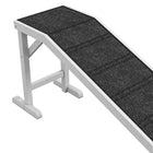 PawHut - Rampe pour animaux, marches de lit pour chien avec tapis antidérapant, 74 po L x 16 po l x 25 po H - blanc-Surface en polyester offrant un grand confort 