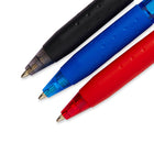 Paper Mate - Stylo à bille InkJoy 300 RT, pointe rétractable – 1,0 mm – paquet de 8-Capuchon et corps transparents pour vérifier le niveau d’encre