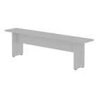 Manhattan Comfort - Banc de salle à manger moderne Nomad 67,91 po - Blanc-Banc de salle à manger moderne et moderne pour une utilisation en salle à manger