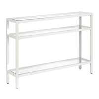 Hudson&Canal - Console Sivil 42" L - Blanc-Un design contemporain moderne pour votre entrée, votre salon, votre bureau et plus encore