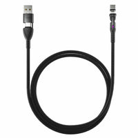 Statik - 360 Pro Câble de Charge/Sync Universel Magnétique 6.6 pi, Noir-Pour ordinateurs portables, smartphones, tablettes et plus encore : reprenez vos activités plus rapidement. La 360 Pro avec BlitzCharge est capable de recharger tous vos appareils, y compris les ordinateurs portables, les smartphones, les tablettes, les drones et bien plus encore