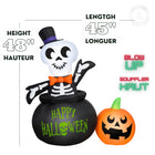 GEMMY - Squelette gonflable d'Halloween dans un chaudron - 122 cm-6
