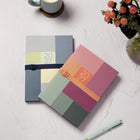 Letts of London - 2027 Agenda hebdomadaire et mensuel Gradient semaine sur deux pages – 8-1/4" x 5-7/8" – Couleurs assorties – Multilingue-Multilingue
