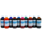 Handy Art - Aquarelles liquides lavables - 8oz - Kit de base 10 couleurs-Idéal pour la peinture à l'aquarelle, la teinture et la teinture des matériaux artisanaux