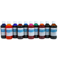 Handy Art - Aquarelles liquides lavables - 8oz - Kit de base 10 couleurs-Idéal pour la peinture à l'aquarelle, la teinture et la teinture des matériaux artisanaux