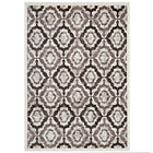 Modway - Kalinda Treillis rustiques vintage marocains Tapis de comédie 8 pi l x 10 pi L - Brun, beige et ivoire-Tapis vintage marocain en treillis
