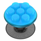 PopSockets - PopGrip Bulles Anti-Stress - Bleu électrique-Désormais compatible avec le chargement sans fil grâce au retrait facile du PopTop