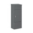 Ceha Canada - Boîte à colis format moyen - 16 po l x 12 po P x 41 po H - Gris basalte-RANGEMENT SÉCURISÉ POUR COLIS : Les boîtes à colis CEHA offrent une solution sécurisée pour les livraisons de paquets à l'extérieur, grâce à un robuste système verrouillable antivol qui empêche l'accès non autorisé et assure la sécurité de vos colis.