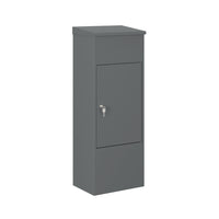 Ceha Canada - Boîte à colis format moyen - 16 po l x 12 po P x 41 po H - Gris basalte-RANGEMENT SÉCURISÉ POUR COLIS : Les boîtes à colis CEHA offrent une solution sécurisée pour les livraisons de paquets à l'extérieur, grâce à un robuste système verrouillable antivol qui empêche l'accès non autorisé et assure la sécurité de vos colis.