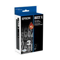 Epson - T802 Cartouche d'encre - Grande capacité - Noir-Qualité photo supérieure à celle des photos de labo