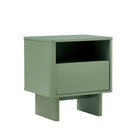 Manhattan Comfort - Ensemble de 2 tables de chevet modernes Ella 100 cm - Vert sauge-Tiroir élégant sans poignée pour un aspect épuré et dégagé