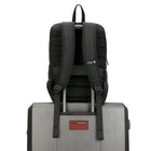 Swissdigital - Sac à dos noir platine KATY ROSE avec localisateur SDD-Bretelles réglables avec ergonomie en forme de S.