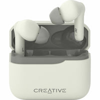 Creative Labs - Écouteurs sans fil Zen Air Plus 51EF1100AA000 - Blanc-Bluetooth LE Audio offre des performances audio sans fil améliorées avec des débits binaires inférieurs et une consommation d'énergie réduite