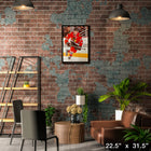 Jonathan Toews Chicago Blackhawks sur toile - Toile encadree - 22" x 31"-Sous licence officielle de la LNH et de l'AJLNH