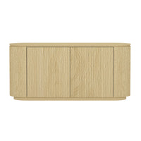 Manhattan Comfort - Olivia 60 po Buffet Moderne - Chêne Naturel-Buffet moderne et meuble de rangement pour salle à manger et salon