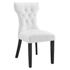 Modway - Silhouette Restauration Fauteuil d’appoint - Blanc-Chaise de salle à manger moderne simple