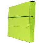 JAM Paper - Mallette de transport pour dossiers épais avec bande élastique - 10 x 1 1/4 x 13 1/4 - Vert lime-Un excellent portfolio professionnel à utiliser à la maison, en classe, au bureau ou en déplacement