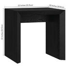 Hudson&Canal - Table d'appoint rectangulaire Oswin de 56 cm de largeur, , grain noir-9