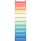 Teacher Created Resources - Tableau de poche pour le stockage de fichiers, 10 pochettes, Aquarelle, 14 po x 58 po-Parfait pour organiser les dossiers des étudiants, les jeux de dossiers, les formulaires et autres documents