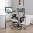 Vinsetto - Fauteuil de bureau exécutif avec massage à vibrations 6 points - gris-Commandé par télécommande filaire