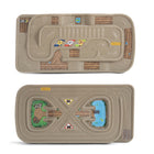 Simplay3 - Table de Circuit de Course Carry & Go-La face 1 présente des traces de voiture moulées avec des textures et des motifs complexes variés, ainsi que des décalcomanies détaillées.