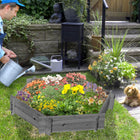 Outsunny - jardinière surélevée sans vis 39 po x 36 po-Facile à assembler, aucune vis nécessaire 