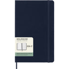 Moleskine - Agenda semainier  Classic 18 mois 2026-2027 - couverture rigide - 12 -7 x 21 cm - bleu saphir - Anglais-Papier sans acide couleur ivoire 70 g/m²