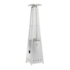 Shinerich - Chauffe-patio style pyramide - acier inoxydable-Puissance de chauffage réglable de 40 000 BTU
