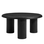 Modway - Mavina Manche Bois de manguier Table basse - Noir-Bois massif de manguier