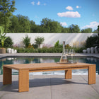Modway - Tahoe Terrasse extérieure Bois d’acacia Table basse - Naturel-Glissements au pied sans marquer
