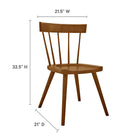 Modway - Sutter Fauteuil d’appoint de salle à manger - Noyer-Détails de la broche